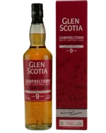 Glen Scotia Campbeltown Festival 2025 flaske med rødlig whisky